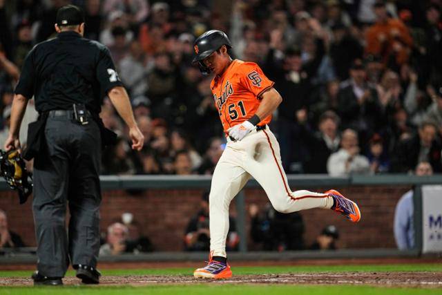 샌프란시스코 이정후는 11일 워싱턴과 홈 경기에 3타수 무안타로 침묵했다. AP 연합뉴스