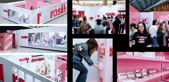 Blackpink member Rose’s pop-up store in Beijing, operated by ArtisynX (ArtisynX)