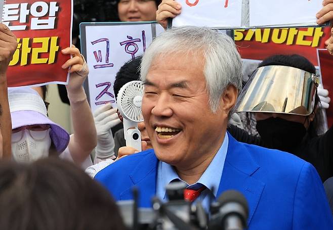 사랑제일교회 목사 전광훈씨. 연합뉴스