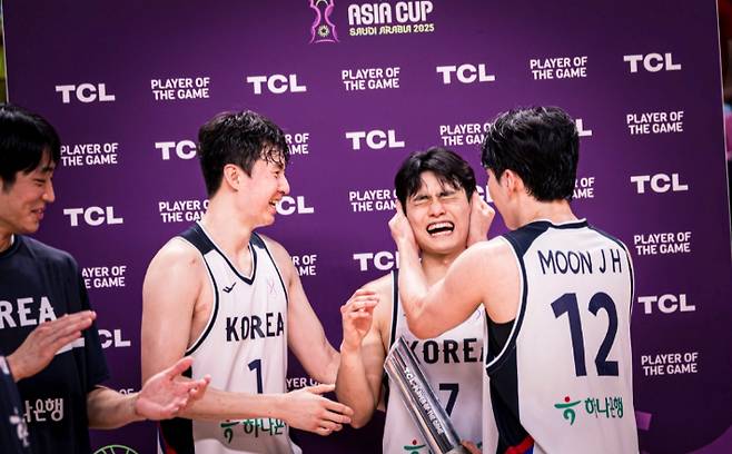 남자농구 대표팀의 여준석 이현중 유기상 문정현. FIBA