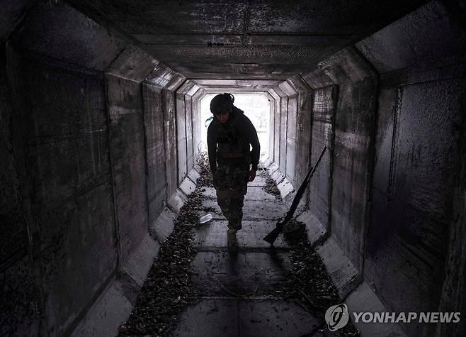 도네츠크 포크로우스크의 우크라이나군 [로이터 연합뉴스 자료사진]