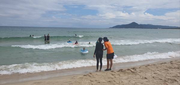 경북 동해안 해변.