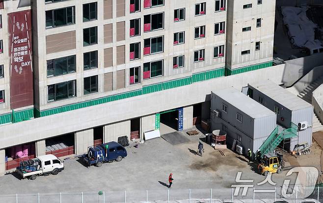 서울시내 한 아파트단지 공사현장. /뉴스1 ⓒ News1 박세연 기자