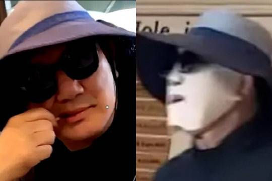 지난 10일 통일교 소유 골프장에서 포착된 권성동 국민의힘 의원. 뉴탐사 유튜브 갈무리