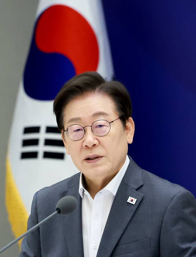 이재명 대통령이 1일 서울 용산 대통령실 청사에서 열린 전국 시도지사 간담회에서 발언하고 있다. 대통령실통신사진기자단) 2025.08.01. [서울=뉴시스]