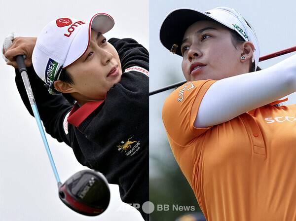 미국여자프로골프(LPGA) 투어에서 활약하는 한국의 톱랭커 김효주 프로. 세계랭킹 1위 지노 티띠꾼. 사진제공=ⓒAFPBBNews = News1 (사진을 무단으로 사용하지 마십시오.)