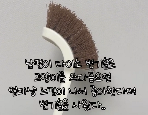 문제의 변기 솔 등장