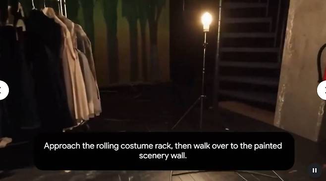 콘텐츠 실행 중에도 프롬프트로 변화를 줄 수 있다는 게 지니3의 특징이다 / 출처=구글