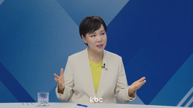 ▲ 12일 KBC '여의도초대석'에 출연한 전현희 더불어민주당 최고위원&nbsp;