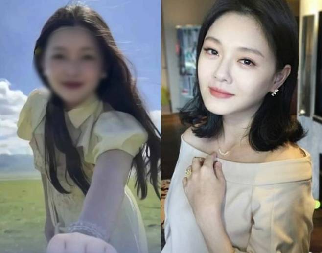 이구비구라는 이름의 중국 여대생이 세상을 떠난 대만배우 서희원과 똑닮은 외모로 화제를 모으고 있다. /사진=SNS 캡처