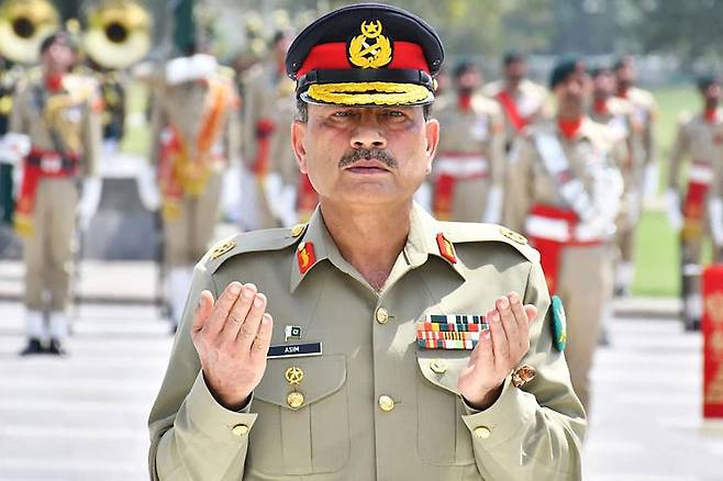 아심 무니르 파키스탄 육군 참모총장. AFP연합