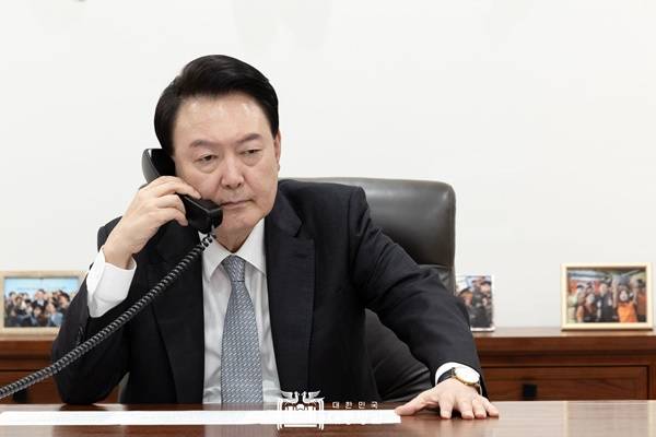 ▲ 대통령 재직 시절 윤석열씨. 사진=대통령실