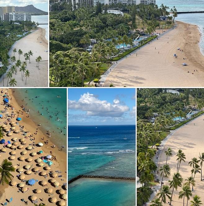 호텔 바로 앞으로 펼쳐지는 해변 풍경 / 사진=홍지연 여행+ 기자