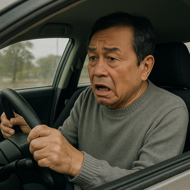 고령 운전자 제작 이미지. [챗GPT를 이용해 제작]