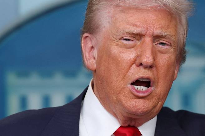 도널드 트럼프 미국 대통령. 연합뉴스