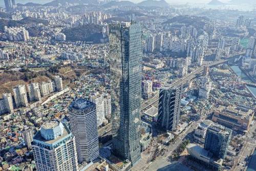 부산 남구 문현동 문현금융단지와 부산국제금융센터(BIFC) 전경. 부산일보DB