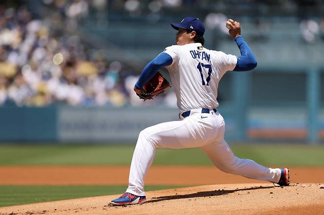 '투수' 오타니는 아직 5이닝까지 이르지는 못했다. AFP연합뉴스