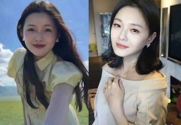 대만 배우 서희원과 닮은꼴 외모를 가진 중국 여대생 이구비구(사진 왼쪽)와 故 서희원(오른쪽) ⓒSCMP