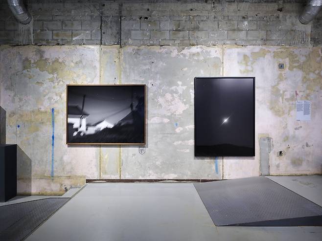 경기 파주시 갤러리그리브스에 전시된 김태동의 ‘플라네테스’ 연작. 경기도 및 작가 제공