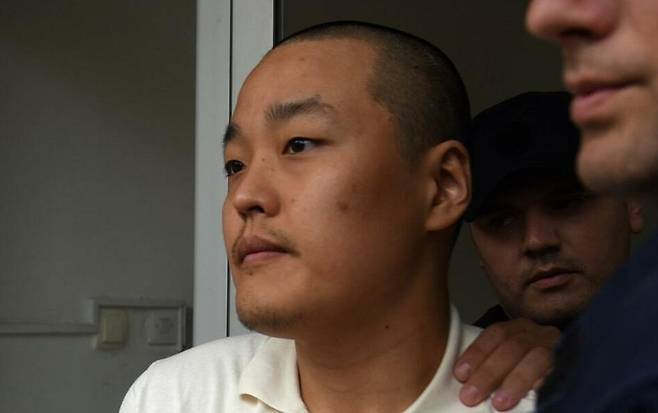 법정에 나타난 권도형. 연합뉴스&nbsp;