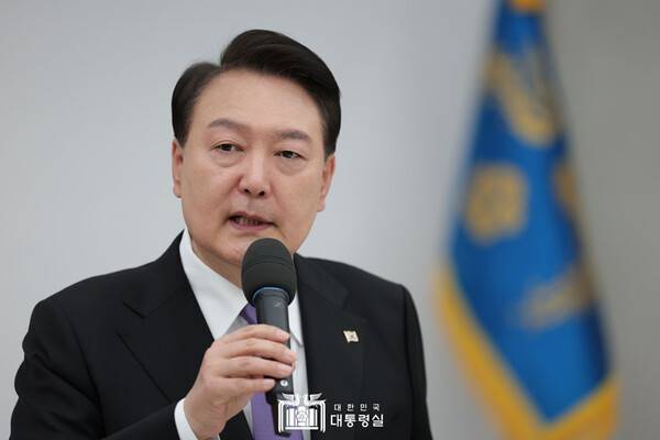 ▲ 대통령 재직 시절 윤석열씨. 사진=대통령실