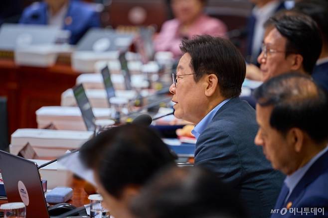 (서울=뉴스1) 이재명 기자 = 이재명 대통령이 12일 서울 용산 대통령실 청사에서 열린 국무회의에서 발언을 하고 있다. (대통령실 제공. 재판매 및 DB금지) 2025.8.12/뉴스1  Copyright (C) 뉴스1. All rights reserved. 무단 전재 및 재배포,  AI학습 이용 금지. /사진=(서울=뉴스1) 이재명 기자