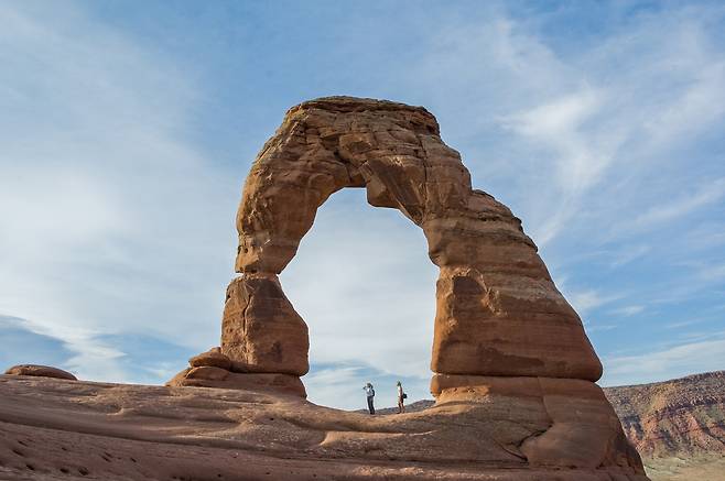 미국 유타주 아치스 국립공원 델리케이트 아치