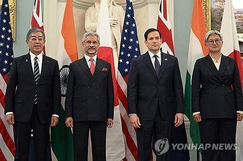 지난 1월 트럼프 2기 출범 후 처음 열린 쿼드 외교장관회의 [AFP 연합뉴스 자료사진]