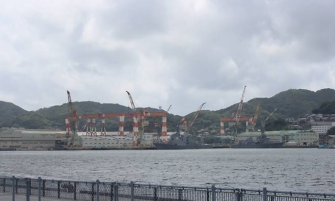 일본 나가사키의 미쓰비시 조선소