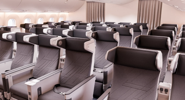 대한항공이 일부 여객기에 도입하는 '프리미엄 이코노미' 좌석. 사진=대한항공