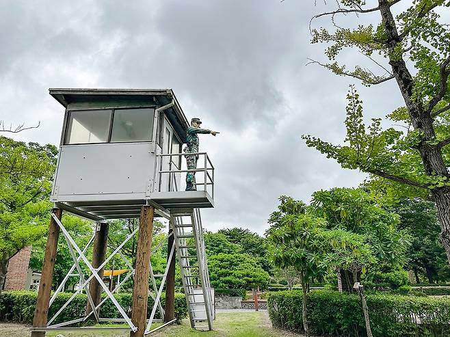 부산시민공원 내 역사테마공간 안에는 미군 부대 시절의 흔적을 남겨 전시해 놓았다. [사진/권혁창 기자]