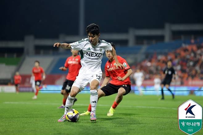 Jeon Jin -woo in Jeonbuk. (Provided by the Korea Professional Football Federation. Resale and DB)