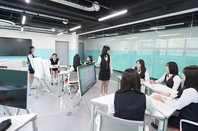 천안여상 내 마련된 비즈니스플랫폼 센터 모습. /충남교육청 제공