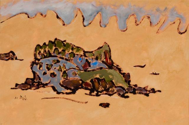 최운 作 ‘삼천포 우중’./경남도립미술관/