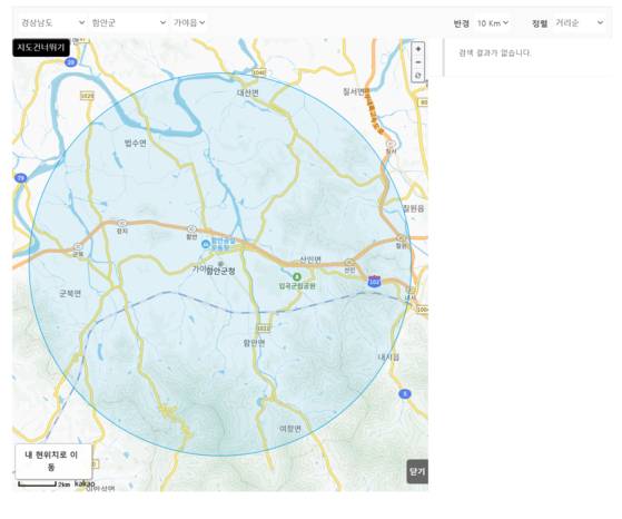 응급실 찾기-지도(E-GEN)