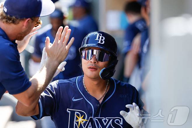 MLB 탬파베이 김하성. ⓒ AFP=뉴스1