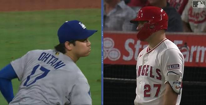 오타니와 트라웃이 4회말 맞대결을 앞두고 있다. 사진=MLB.com