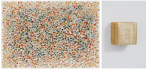 사진 왼쪽부터 고차분의 'Product of the House - 2501'(2025), 데일 로렌스의 'A Lot of Time, A Lot of Pressure'(2024). 키아프