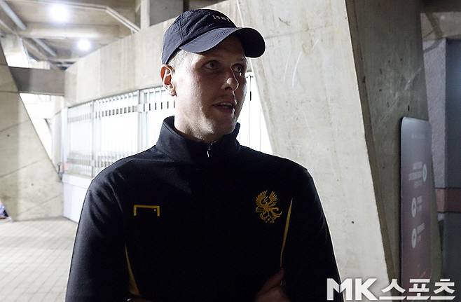 Gwangju FC Striker Fried Jonson. Photo = Reporter Lee Geun -seung