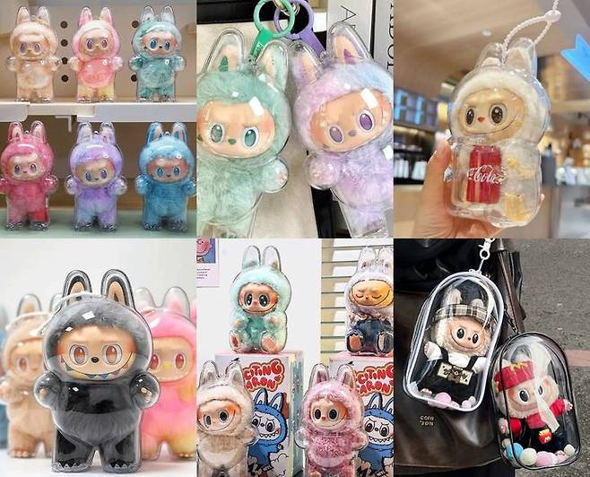 [서울=뉴시스] 라부부 케이스 제품들 갈무리(사진=에이블리 캡처) *재판매 및 DB 금지