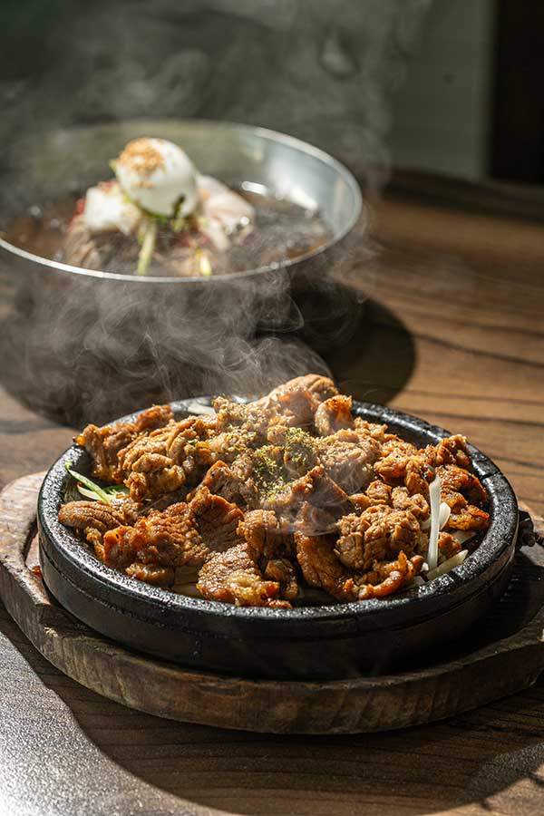 마늘석갈비 막국수