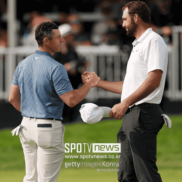 ▲ 로리 매킬로이(왼쪽)와 스코피 셰플러