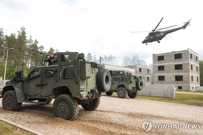 폴란드군 연합 훈련 모습  [EPA=연합뉴스 자료사진. 기사 내용과 관련 없음]