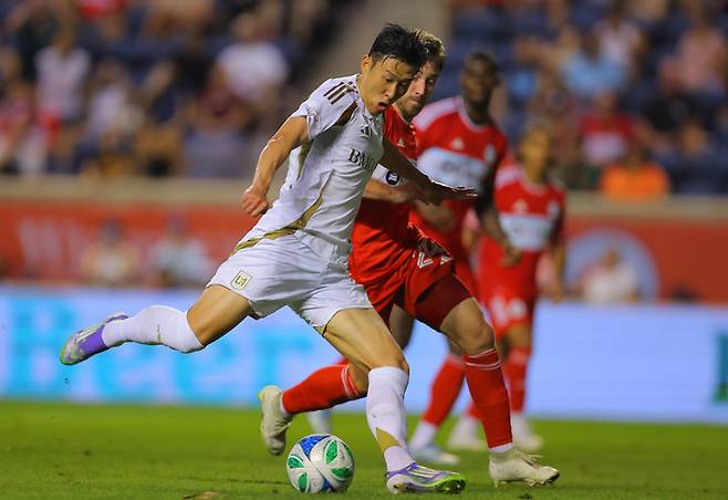 (손흥민의 MLS 데뷔전 모습)