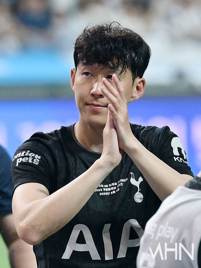 토트넘 소속으로 한국에서 마지막 경기를 치른 손흥민