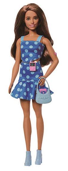 1형 당뇨병 환자를 모델로 한 바비 인형. 팔에 혈당 측정 패치를 붙였고 허리에는 인슐린 주입 펌프가 있다. /사진 마텔