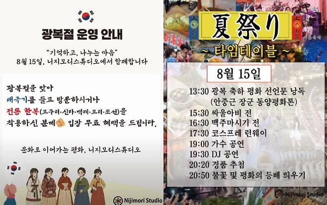 출처＝니지모리스튜디오