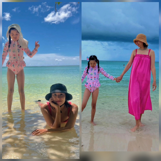 조윤희가 8세 딸 로아와 함께한 괌 여행 사진을 공개했다.사진=조윤희 SNS