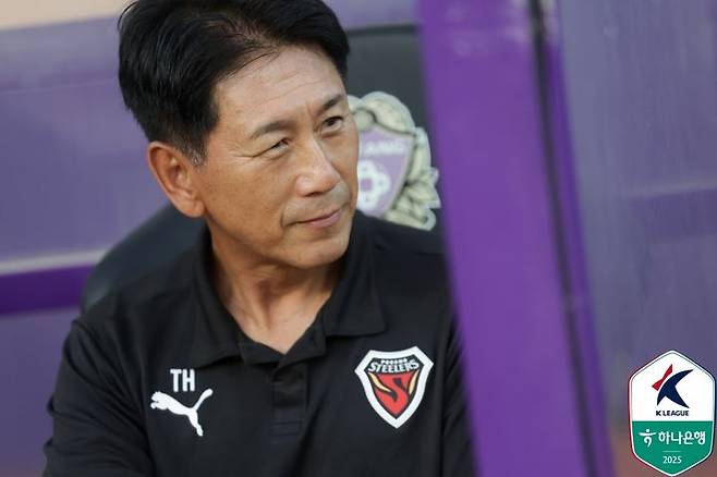 [안양=뉴시스]K리그1 포항 박태하 감독. (사진=한국프로축구연맹 제공)