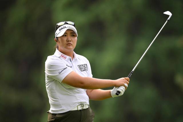 공동 7위에 나선 유해란. 사진 제공=AFP연합뉴스